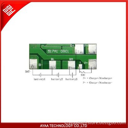 Lipo Battery PCM with Ntc (PCM-Li03S7-099 (3S))